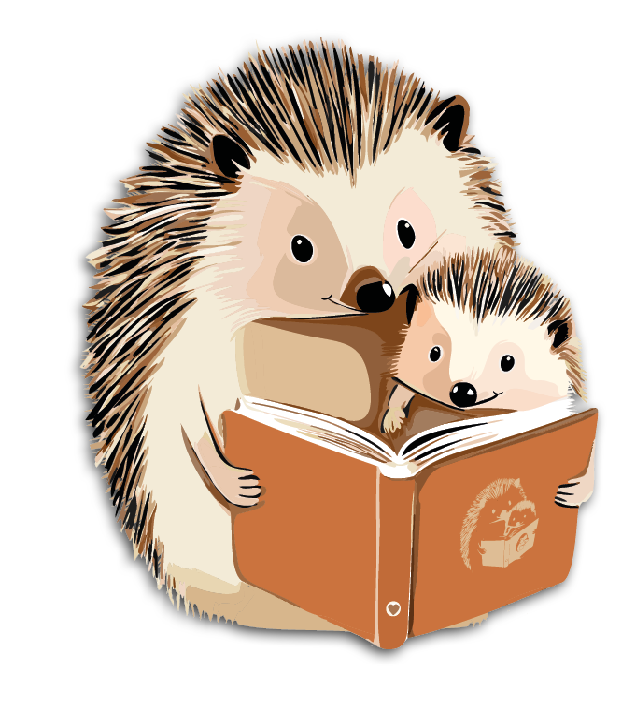 pinnsvin som leser bok
