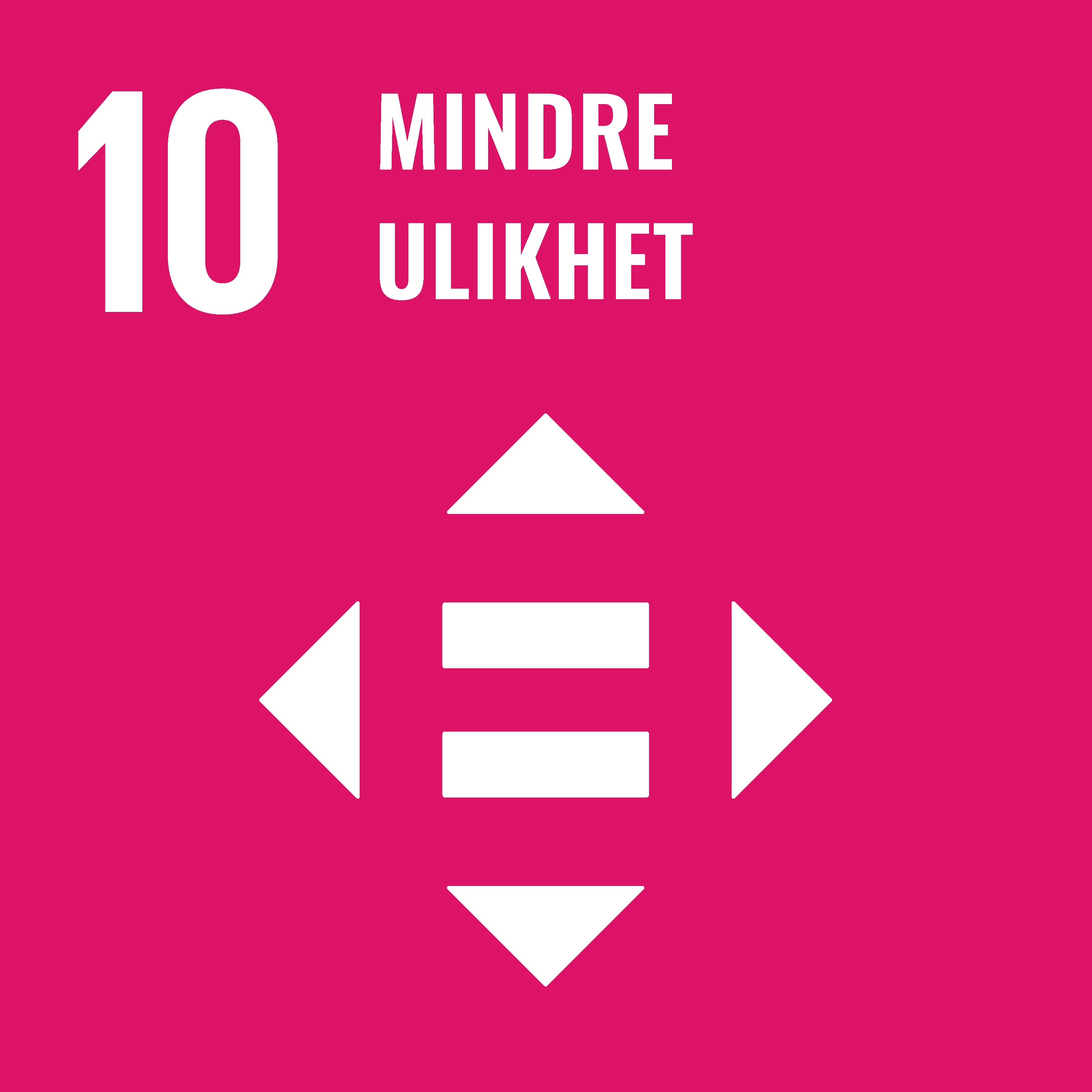 Logo bærekraftsmål nummer 10