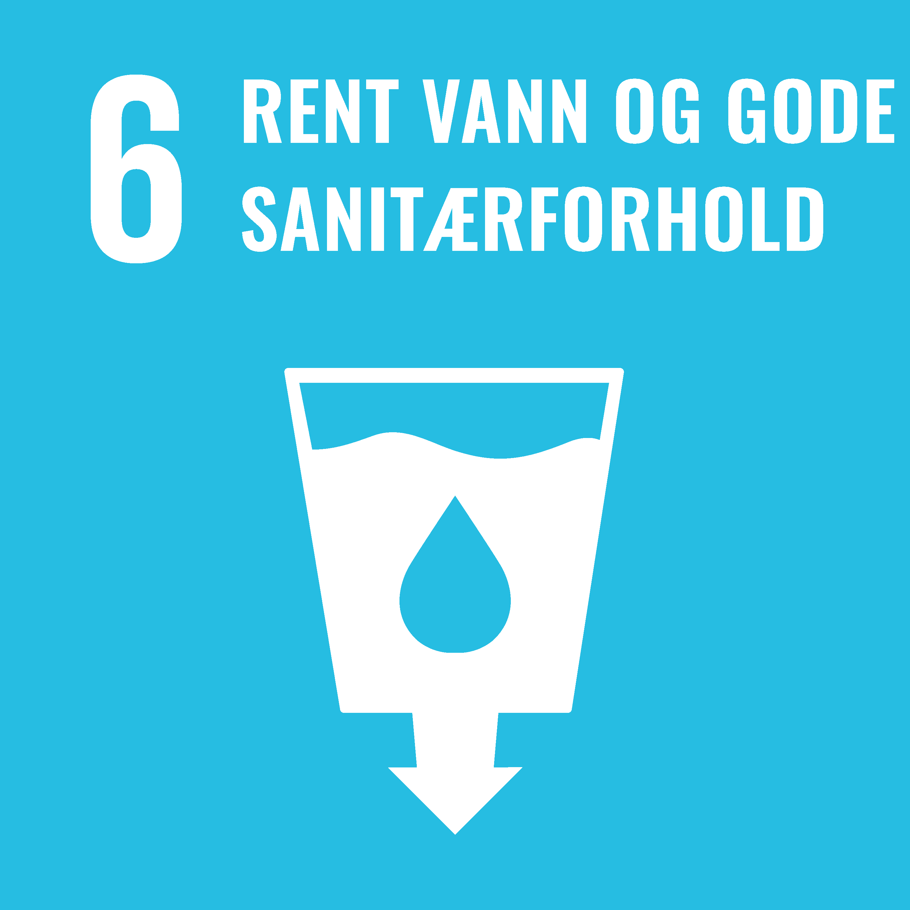 Logo bærekraftsmål nummer 6