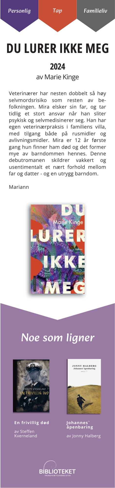 Du lurer ikke meg