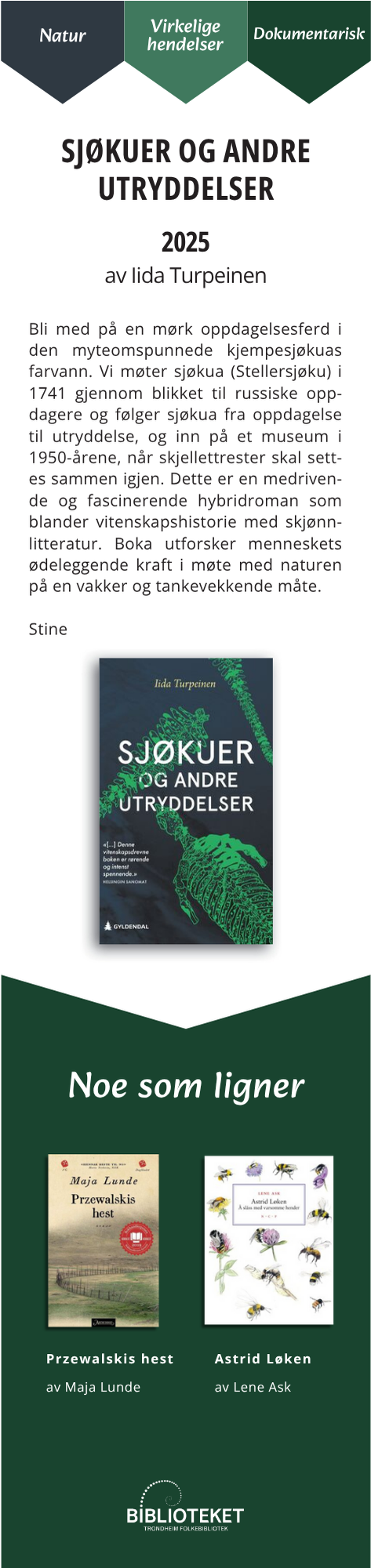 Sjøkuer og andre utryddelser
